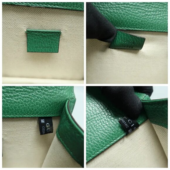 GUCCI Dionysus Green Leather Shoulder Bag 924-012525 - Picture 11 of 12